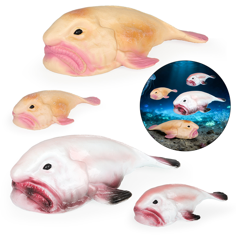 Kids Education In Australia - โมเดลปลาบลอฟิช (Blobfish) ของ Oenux ออสเตรเลีย ปลาทะเลน้ำลึก
