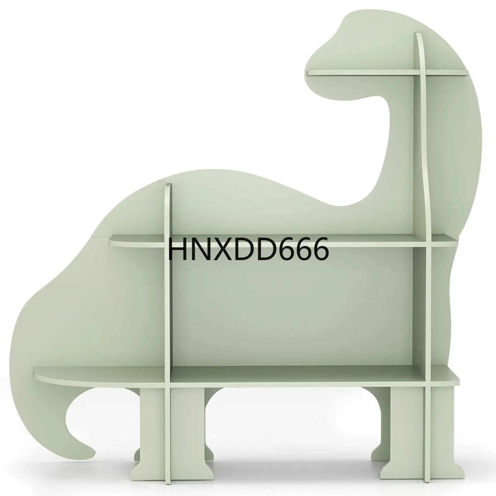 Montessori Shelf Toy - ชั้นวางหนังสือเด็ก 3 ชั้น รูปไดโนเสาร์ สำหรับจัดเก็บของเล่นและหนังสือแบบมอนเตสซอรี่