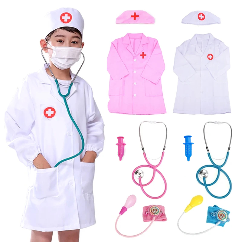 Kids Doctor Education - หมอเด็กของเล่นแกล้งเล่นบทบาทปริศนาการศึกษา Interactive ของเล่นพยาบาลเสื้อผ้าของขวัญวันเกิดสําหรับเด็ก TMZ