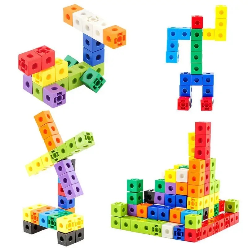 ชุดลูกบาศก์เชื่อมต่อ 100 ชิ้น  - Math Manipulative Set บทวิจารณ์และราคา