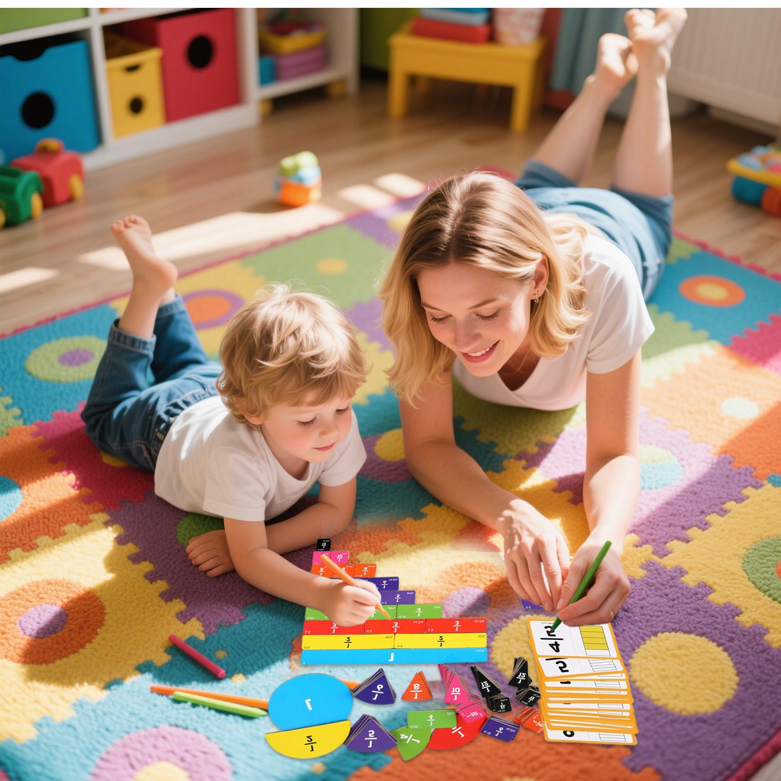 เศษส่วนแมนิพุลาทีฟการศึกษาคณิต - Math Manipulative Set บทวิจารณ์และราคา