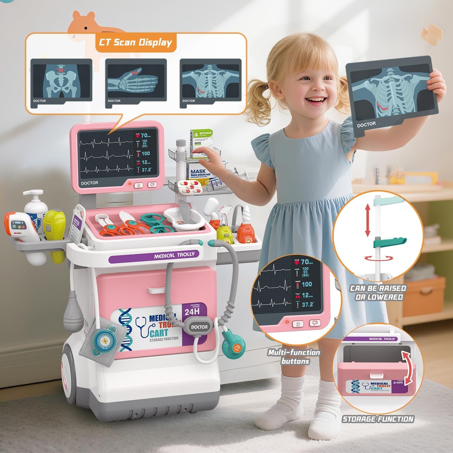 ชุดของเล่นคุณหมอเด็กสุดหรู ชุด - Kids Doctor Education บทวิจารณ์และราคา