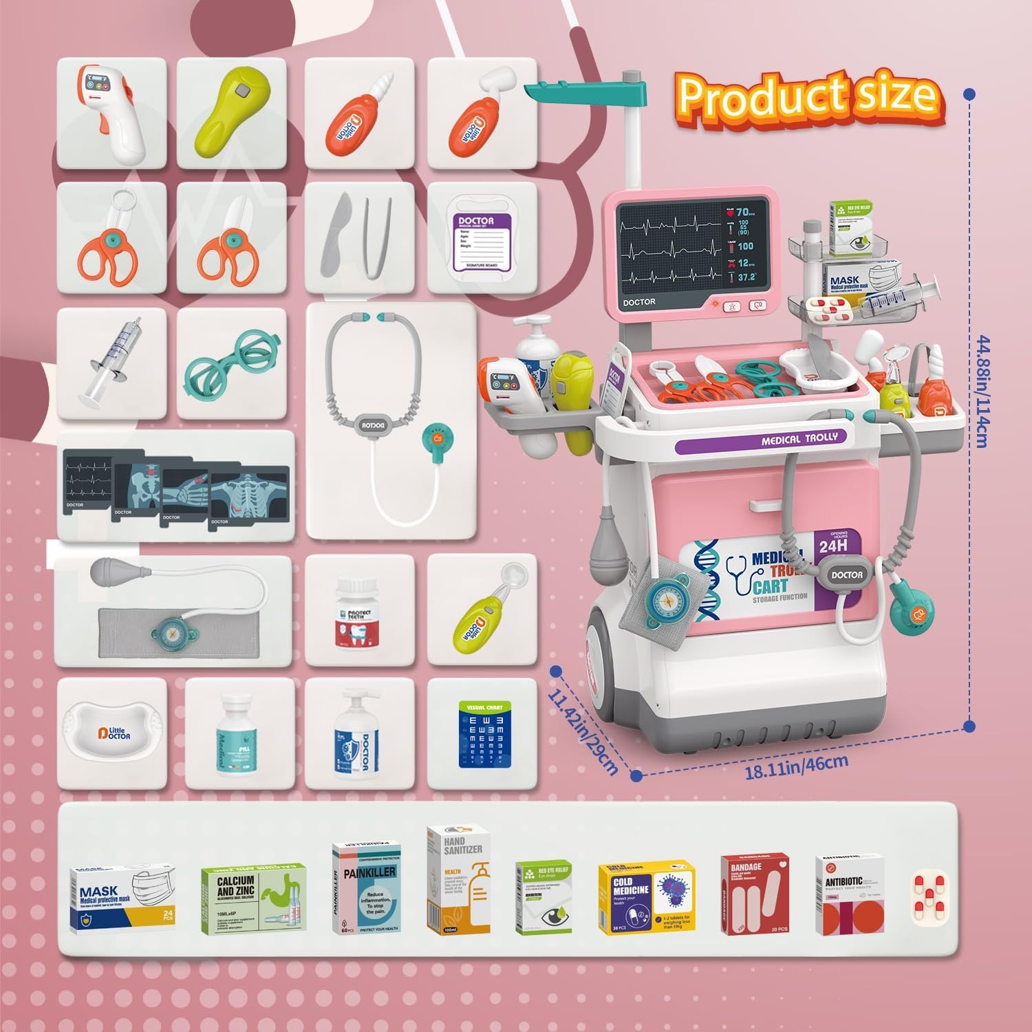ชุดของเล่นคุณหมอเด็กสุดหรู ชุด - Kids Doctor Education บทวิจารณ์และราคา