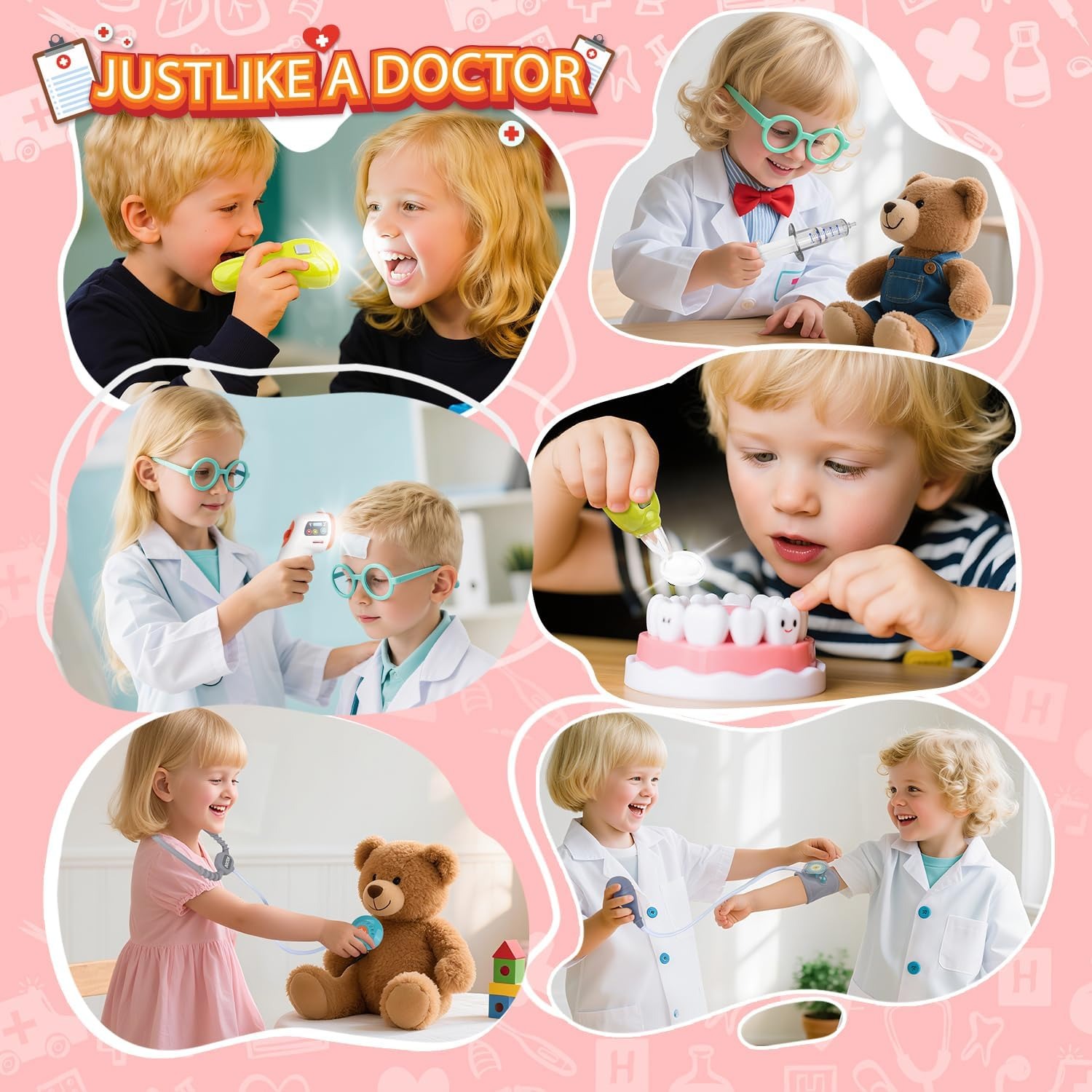 ชุดของเล่นคุณหมอเด็กสุดหรู ชุด - Kids Doctor Education บทวิจารณ์และราคา