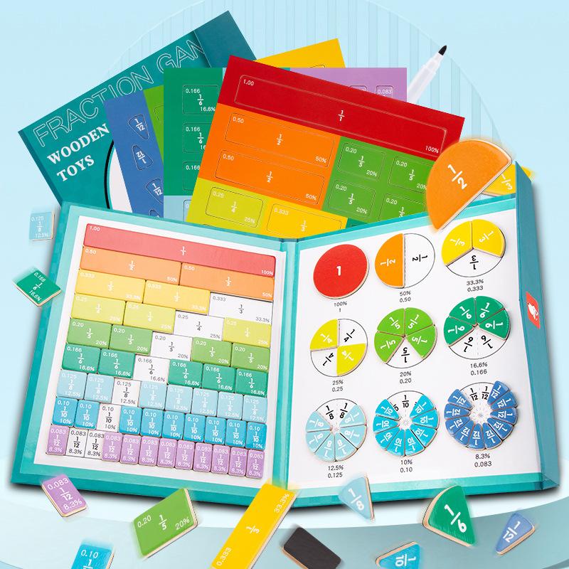 ชุดตัวต่อเศษส่วนแม่เหล็กสำหรับ - Math Manipulative Set บทวิจารณ์และราคา