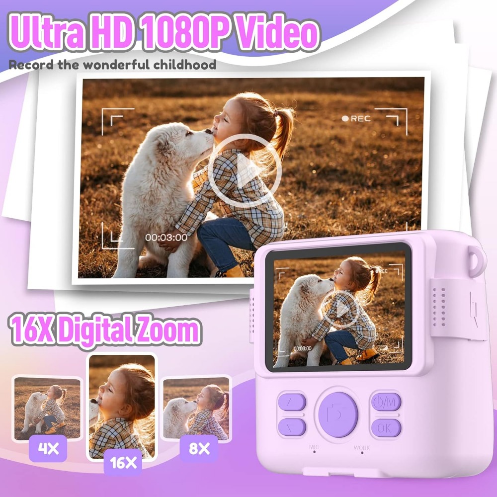 กล้องพิมพ์ทันทีสําหรับเด็ก, กล - Kids Education Video บทวิจารณ์และราคา