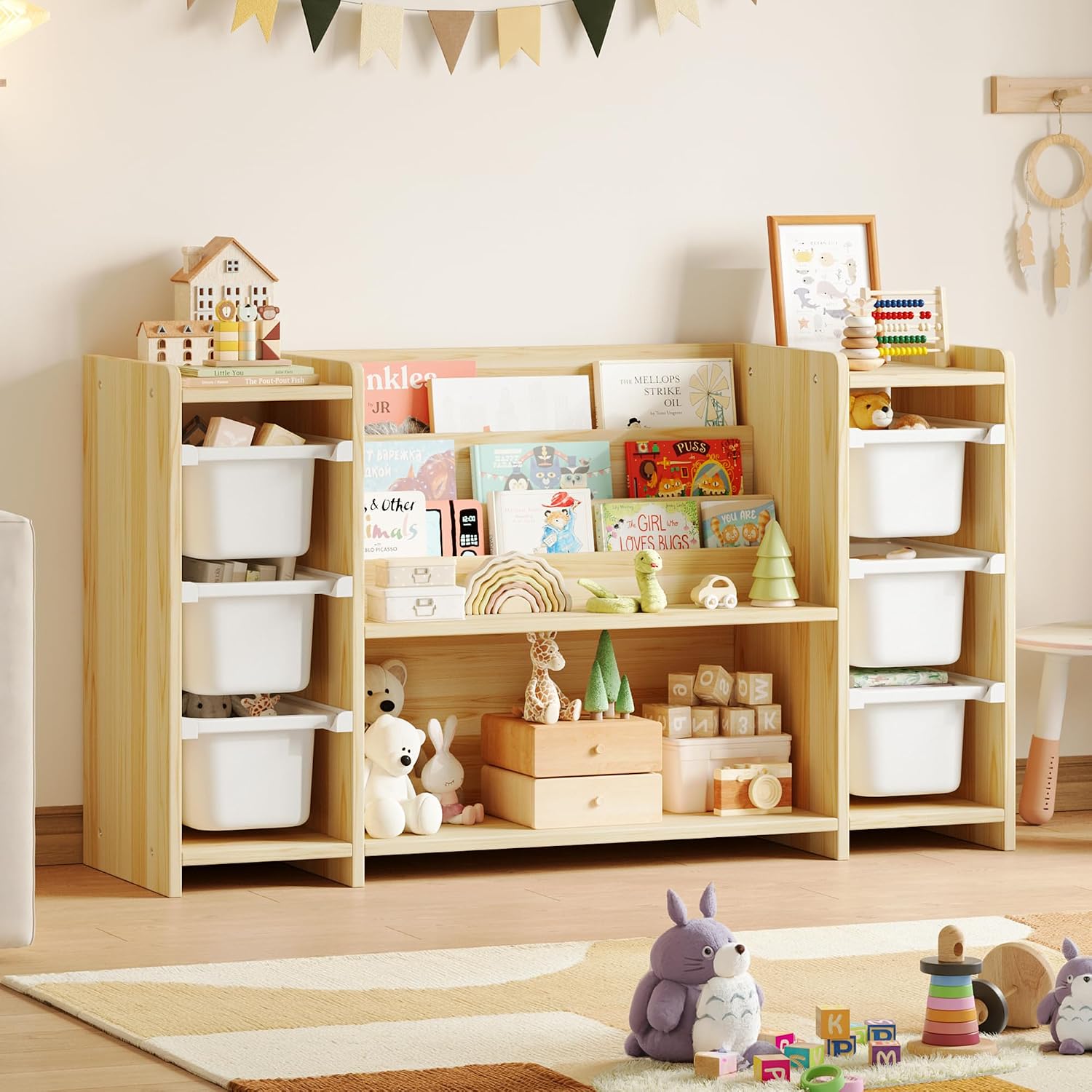 ตู้เก็บของเล่นเด็กและชั้นวางหน - Montessori Shelf Toy บทวิจารณ์และราคา