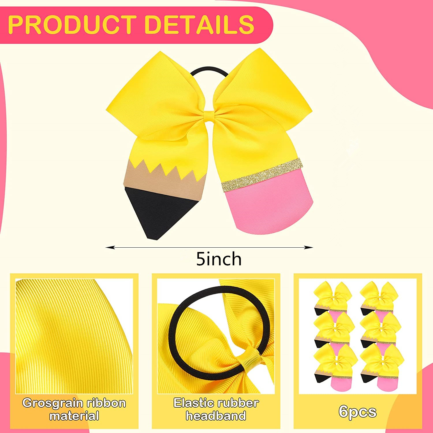 กิ๊บติดผมน่ารักแบบโบว์สำหรับเด - Kids Education School บทวิจารณ์และราคา