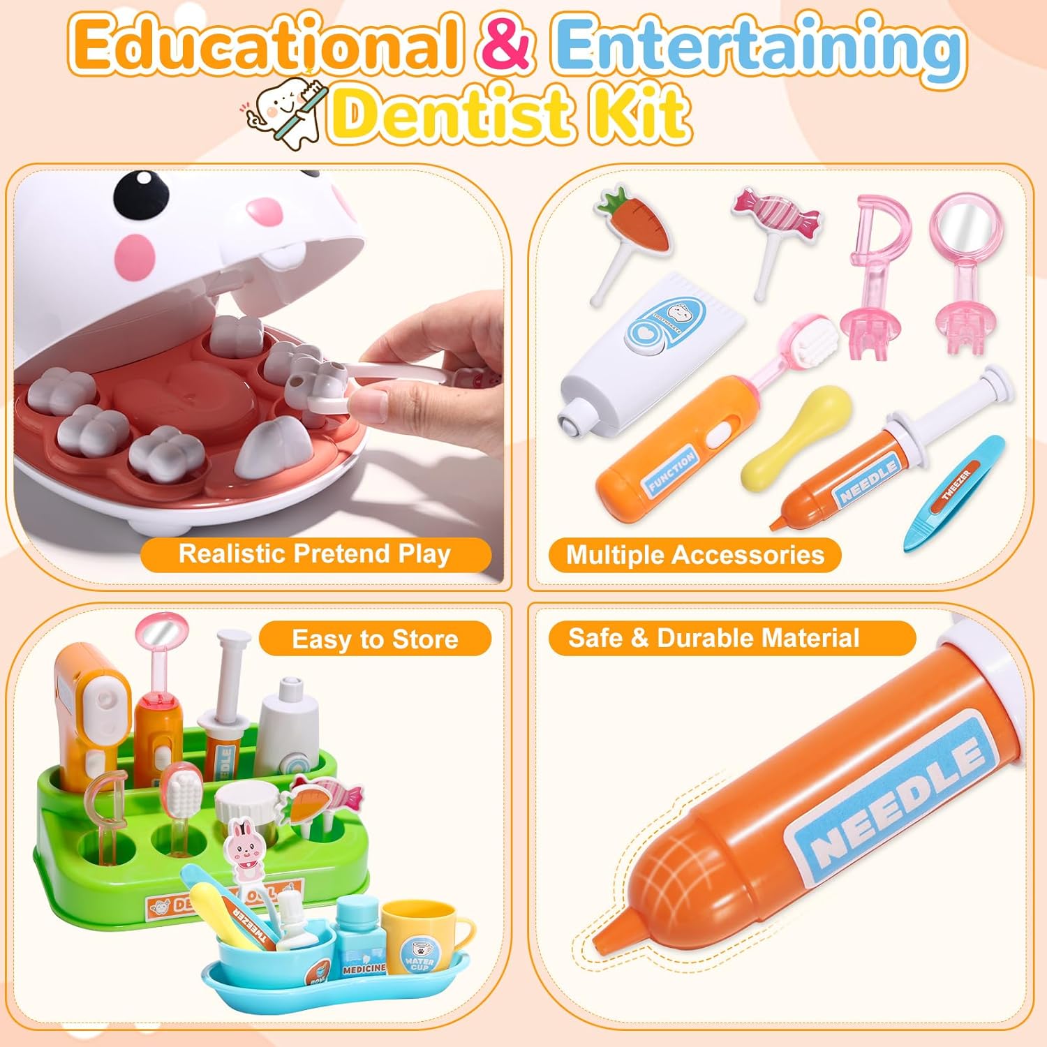 ชุดหมอฟัน ชุดของเล่นจำลอง ชุดเ - Kids Doctor Education บทวิจารณ์และราคา