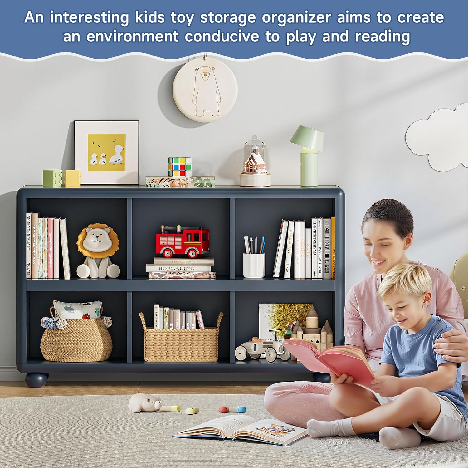 ชั้นวางของสำหรับเด็ก 6 ช่อง ตู - Montessori Shelf Toy บทวิจารณ์และราคา