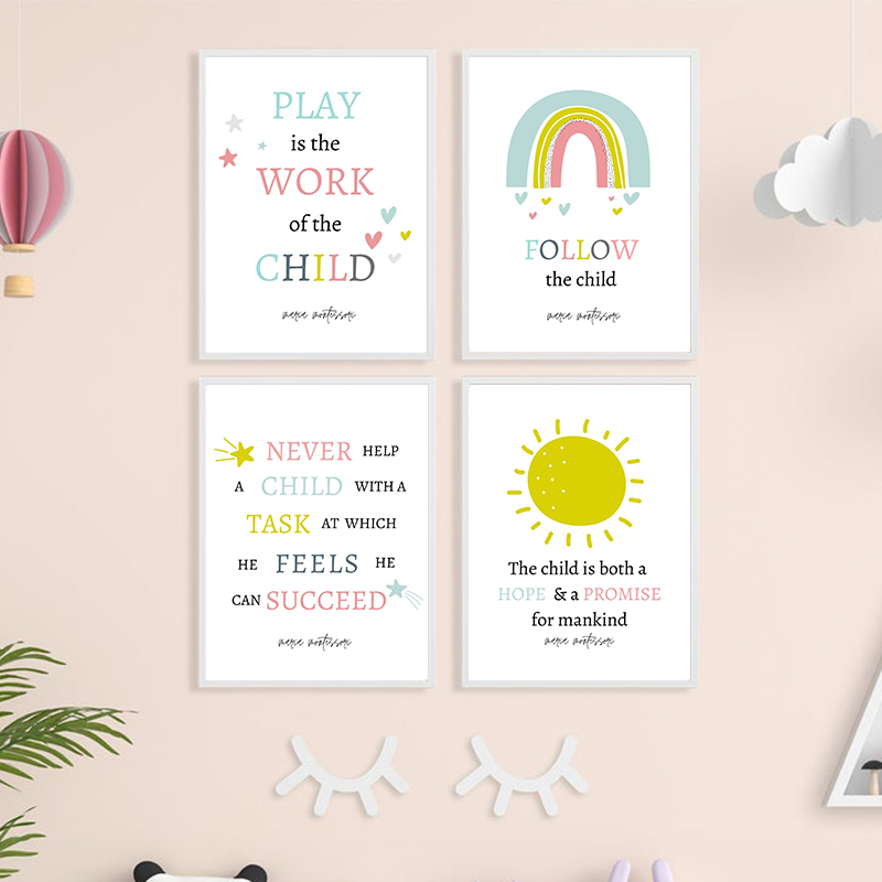 Play is the Work of A Child Qu - Kids Education Quote บทวิจารณ์และราคา