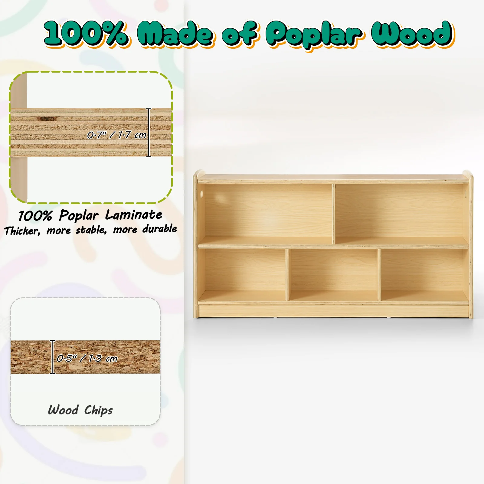 ตู้ไม้มอนเตสซอรี่ 2 ชั้นสำหรับ - Montessori Shelf Toy บทวิจารณ์และราคา