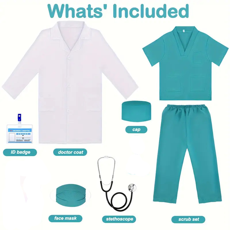 7PCS เด็กหมอพยาบาลคอสเพลย์ชุดเ - Kids Doctor Education บทวิจารณ์และราคา