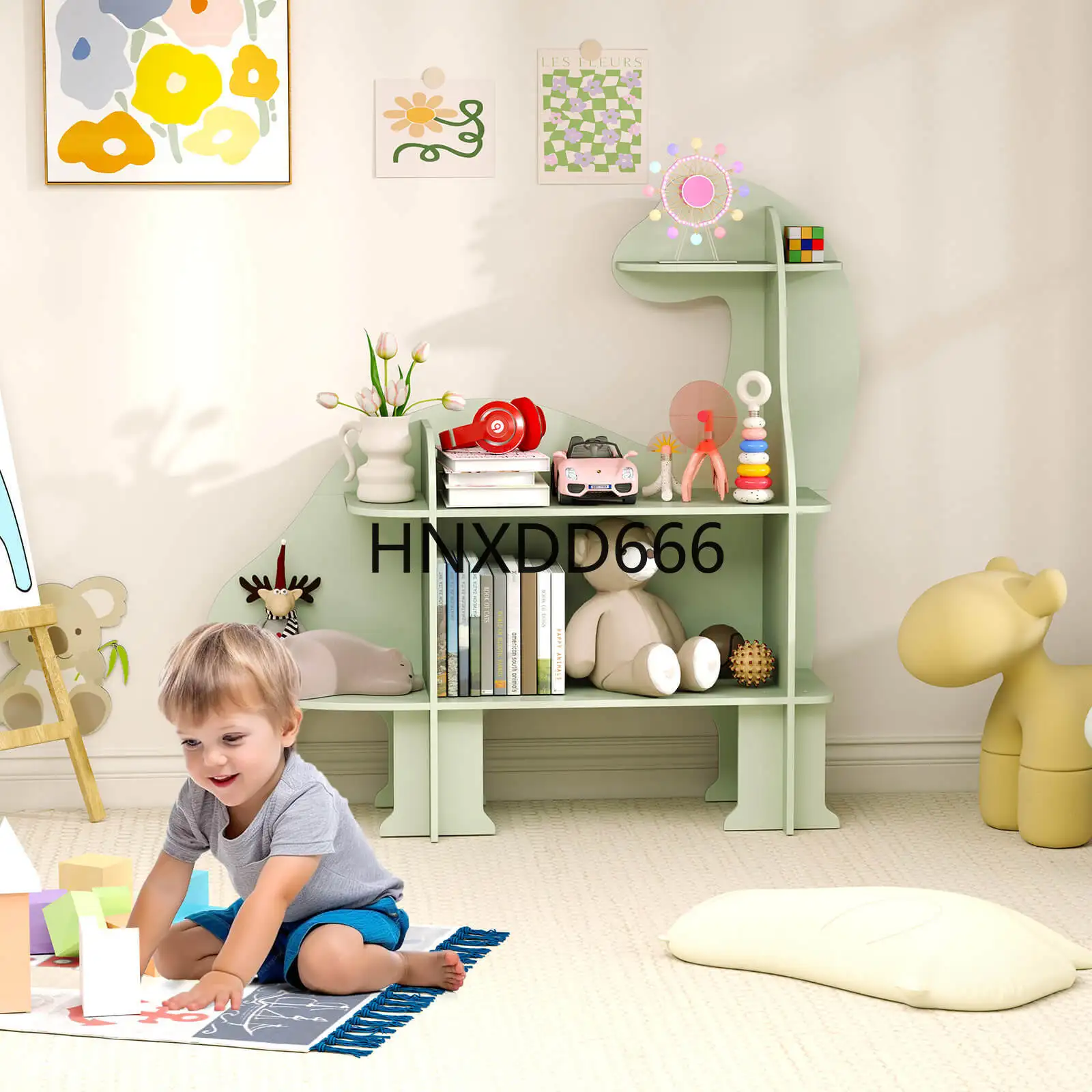 ชั้นวางหนังสือเด็ก 3 ชั้น รูปไ - Montessori Shelf Toy บทวิจารณ์และราคา