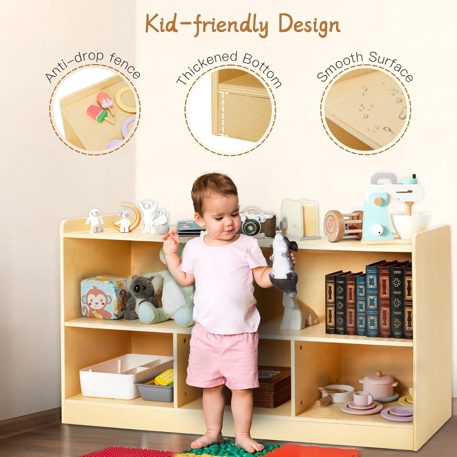 ชั้นวางของเล่นไม้แบบมอนเตสซอรี - Montessori Shelf Toy บทวิจารณ์และราคา