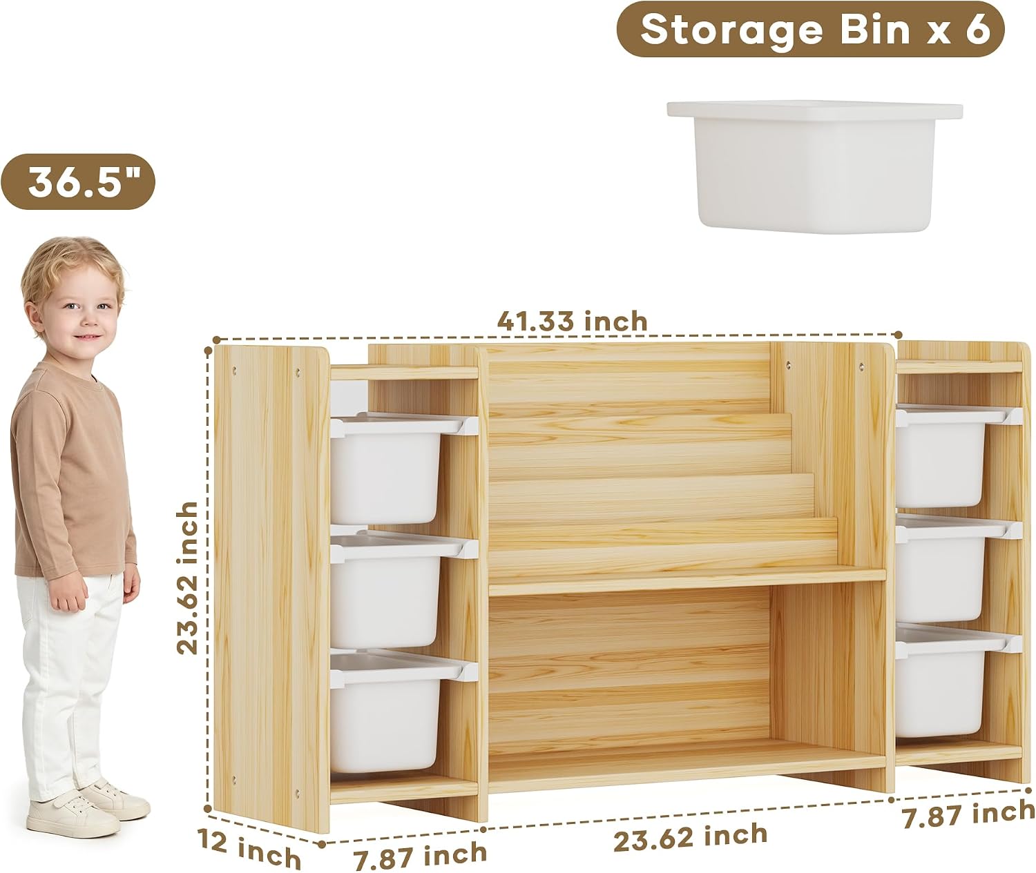 ตู้เก็บของเล่นเด็กและชั้นวางหน - Montessori Shelf Toy บทวิจารณ์และราคา