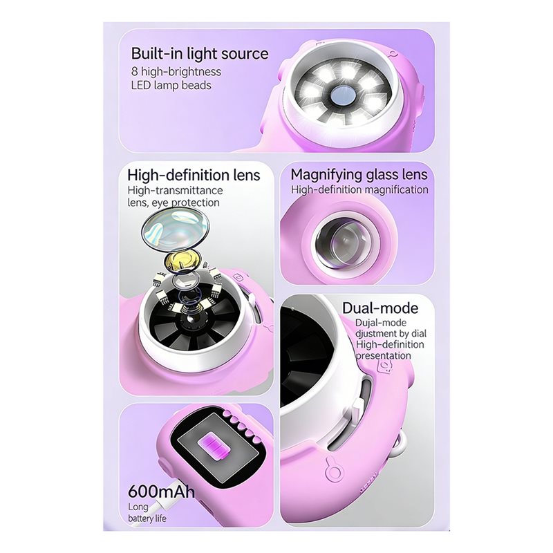 กล้องจุลทรรศน์ FBIL-2 2-in-1 ส - Kids Education Video บทวิจารณ์และราคา