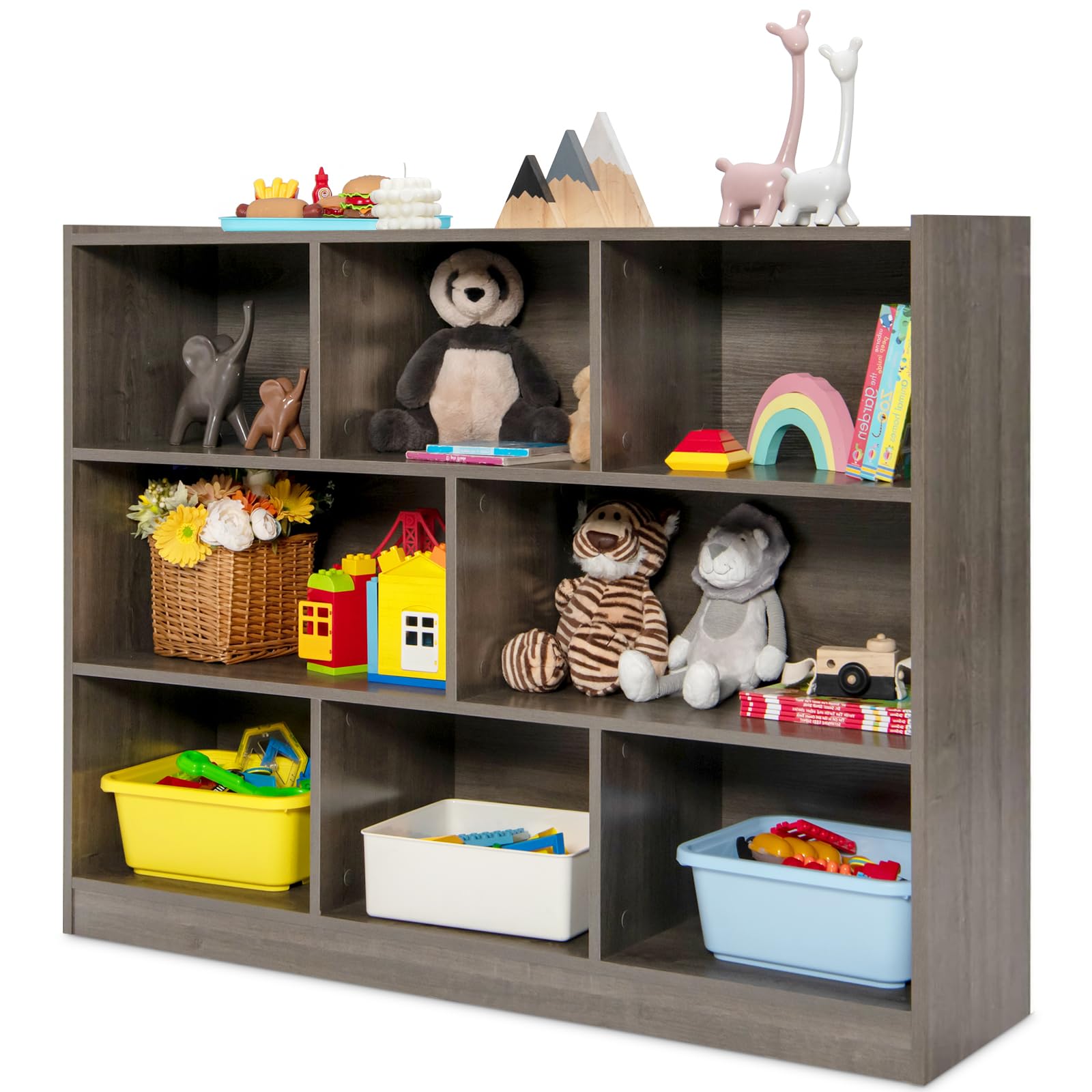 ชั้นวางหนังสือ 3 ชั้นสำหรับเด็ - Montessori Shelf Toy บทวิจารณ์และราคา