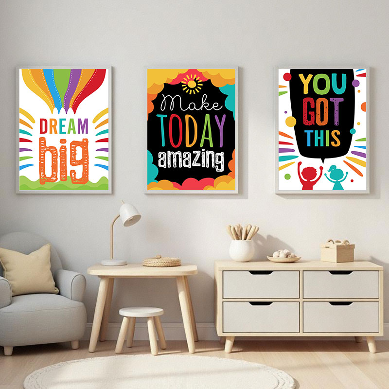 สีสันน่ารัก Dream คําคมใหญ่ผ้า - Kids Education Quote บทวิจารณ์และราคา