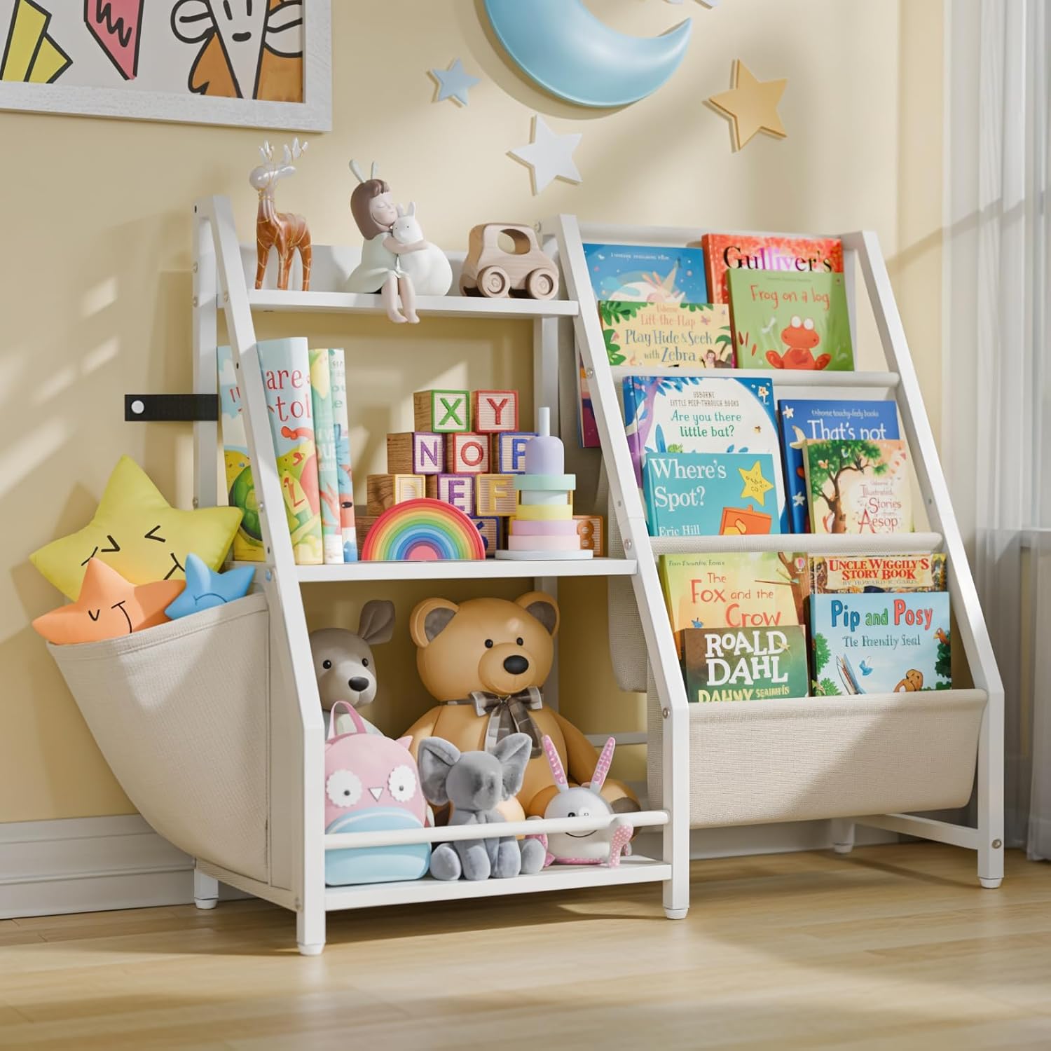 ชั้นวางหนังสือเด็ก 3 ชั้นและที - Montessori Shelf Toy บทวิจารณ์และราคา